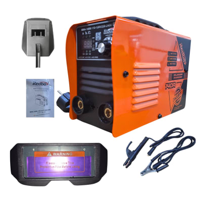 Soldadora inversora 140A + lentes para soldar Redbo1