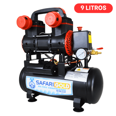 Compresora silenciosa 9 litros Safari1