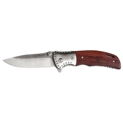 Navaja abatible 4-3/4´´ mango de madera, Truper