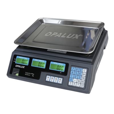 Balanza digital recargable soporta 40Kg Opalux