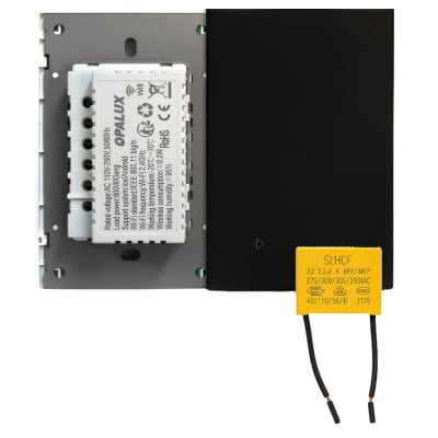 Interruptor simple inteligente Smart WIFI color Negro Opalux1