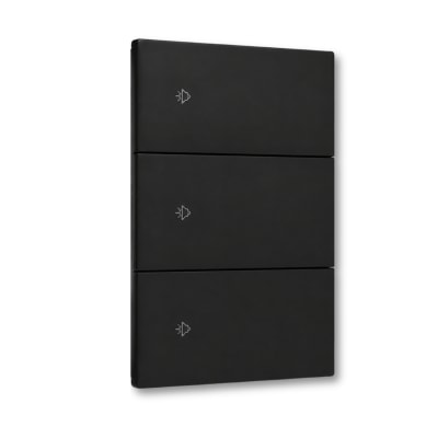 Interruptor triple inteligente Smart WIFI color Negro Opalux1
