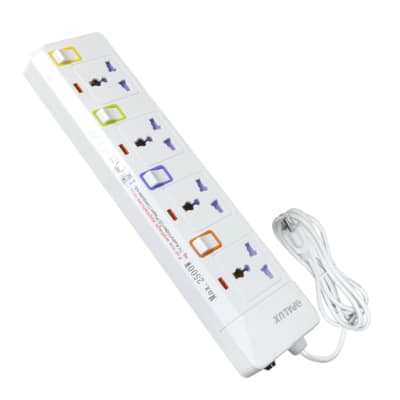 Supresor de pico 4 tomas 3M con toma a tierra Opalux1