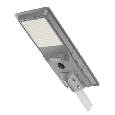 Luminaria solar LED pastoral con sensor radar y fotocelda 500W tricolor Opalux1