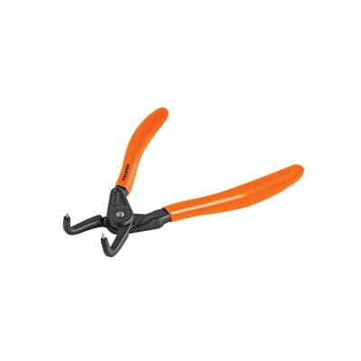 Alicate punta a 90° 6-3/4'' para cerrar anillos. mango de pvc Truper