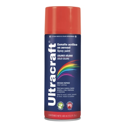 Pintura spray color Rojo Brillante  ULTRACRAF1