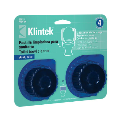 Blister 2unid de Pastilla para Tanque Azul 48gr KLINTEK1