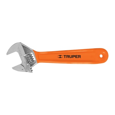 Llave francesa 6´´ cromada mango de PVC, Truper