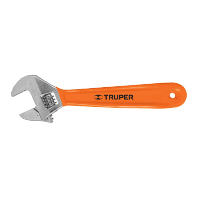 Llave francesa 8'' cromada mango de pvc Truper