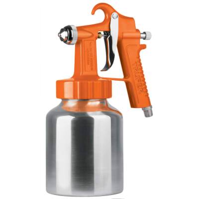 Pistola para pintar baja presión naranja entrada inferior Truper