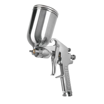 Pistola para pintar de gravedad LVMP Vaso aluminio Boquilla 1.0 mm Truper1