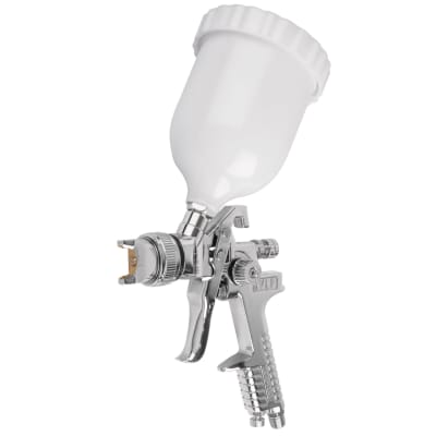 Pistola p/pintar gravedad HVLP,vaso plástico, boquilla 1.4mm Truper1