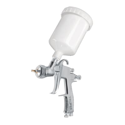 Pistola para pintar de gravedad LVLP Vaso plástic Boquilla 1.7 mm Truper1