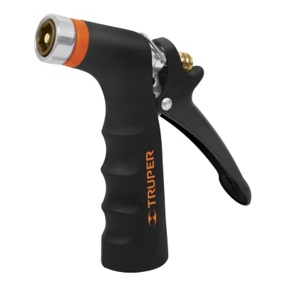 Pistola para riego de 2 funciones metálica con recubrimiento Truper