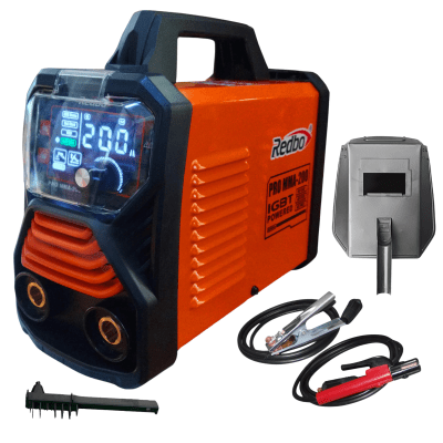 Soldadora inversora Pro MMA 200 Amp Redbo1