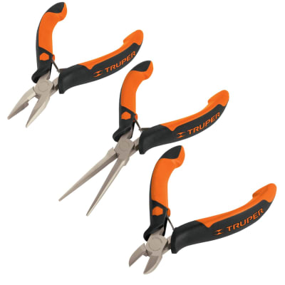 Juego de alicates pinzas miniatura 3 piezas Truper