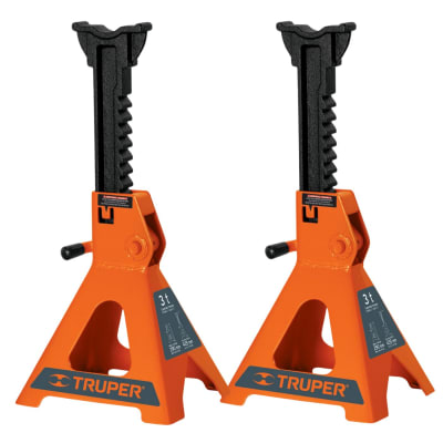 Caballete de 3 toneladas 2 piezas torre para auto Truper1
