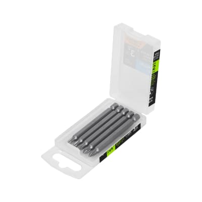 Estuche con 5 puntas de cruz PH1 largo 3´´, Truper Expert