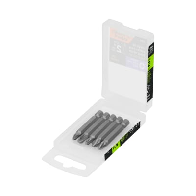 Juego de 5 puntas pozidriv combinadas largo 2´´, Expert Truper