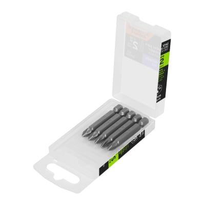Estuche con 5 puntas pozidriv PZ2 largo 2´´, Truper Expert