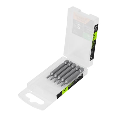 Estuche con 5 puntas torx T10 largo 2´´, Truper Expert