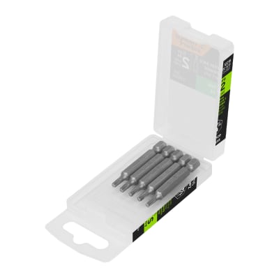 Estuche con 5 puntas torx T15 largo 2´´, Truper Expert