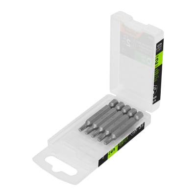 Estuche con 5 puntas torx T20 largo 2'' Truper Expert
