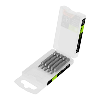 Estuche con 5 puntas torx T10 con seguro largo 2´´, Expert Truper
