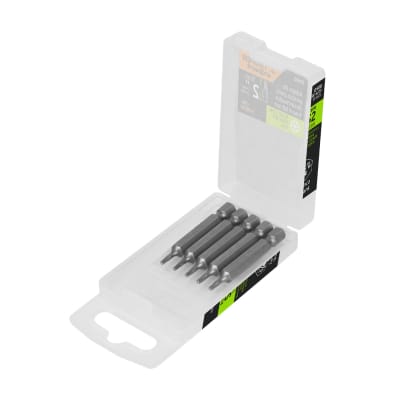 Estuche con 5 puntas torx T25 con seguro largo 2´´, Expert Truper1