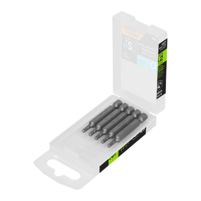 Estuche con 5 puntas hexagonales de 1/8mm largo 2´´, Expert Truper1