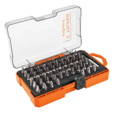 Juego de 58 puntas mixtas largo 1'' estuche plástico, Expert Truper