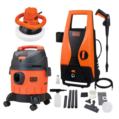Hidrolavadora 1400w + Aspiradora 1200w + Pulidora Black & Decker