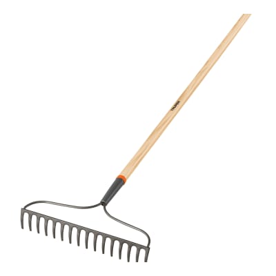 Rastrillo jardinero classic. 16 dientes. mango 54''. truper