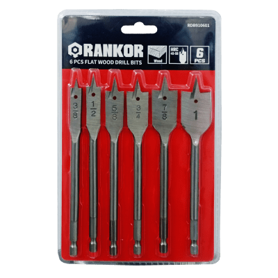 Juego de 6 brocas paleta para madera Rankor1