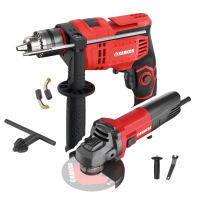 Combo taladro percutor 750w + amoladora 950w industrial Rankor