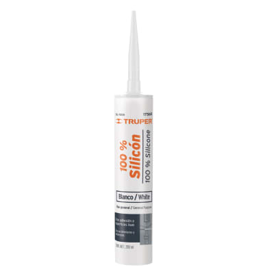 Silicona al 100% blanca de 280 ml, Truper