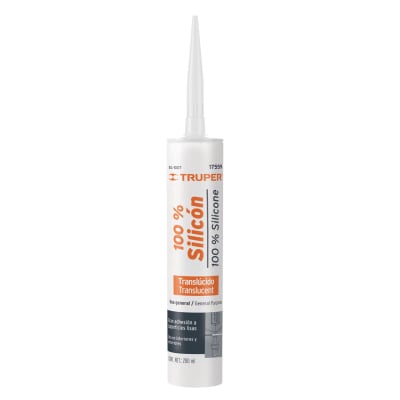 Silicona al 100% translúcida de 280 ml, Truper