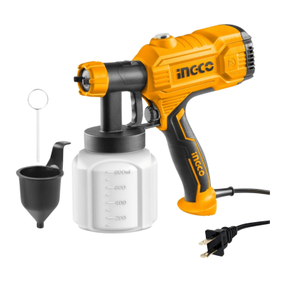 Pistola para pintar eléctrica 450 W Tanque plástico INGCO