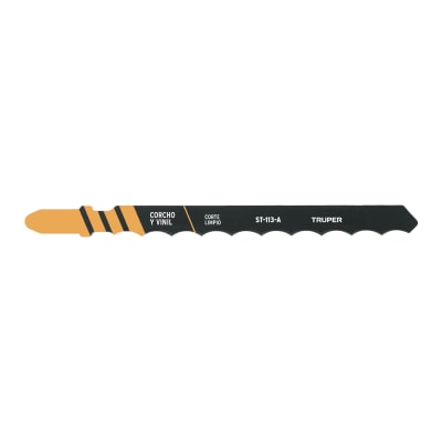 Blíster 5 seguetas t, cuchilla hcs, para material suave Truper