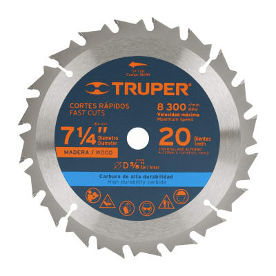Disco para sierra circular 7 ¼