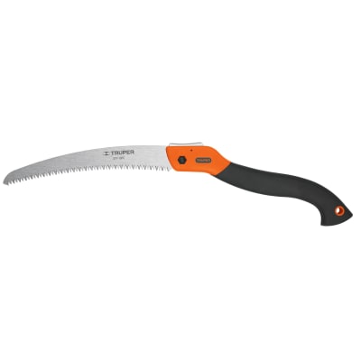 Serrucho plegable hoja curva 10'' mango plastico truper