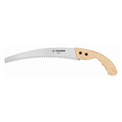 Serrucho de poda 12'' hoja curva mango de madera1