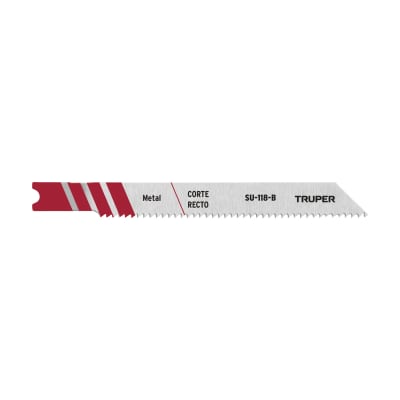 Blíster con 5 hojas de sierra 12 DPP zanco ´´U´´ corte recto metal Truper