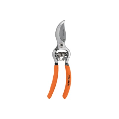 Tijera para poda 6'' forjada cuchilla paso cabeza angulada Truper1