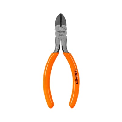 Pinza de corte diagonal 5'' mango de PVC. Truper