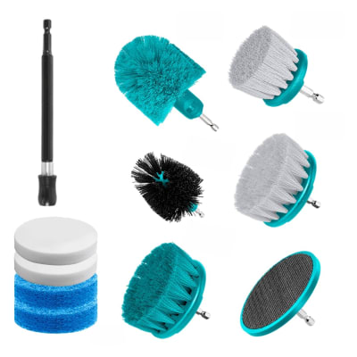 Set de escobillas para taladro 11 piezas Total