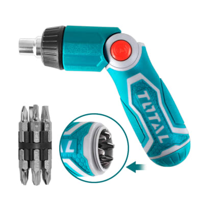 Atornillador Tipo Ratchet 13 en 1 Magnetico Total