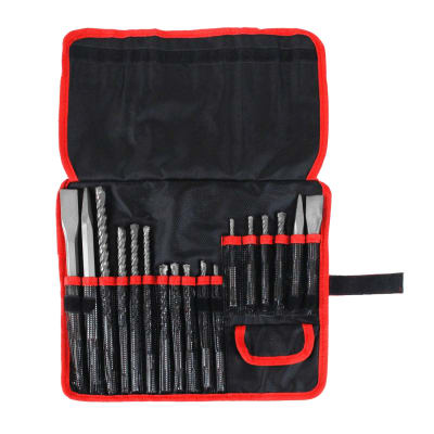 Set de Brocas y Cinceles para Rotomartillo SDS PLUS 17pcs Total