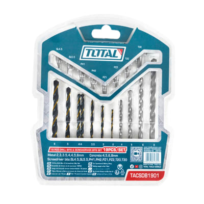 Set de Broca para Metal y Concreto + Puntillas 8 piezas Total