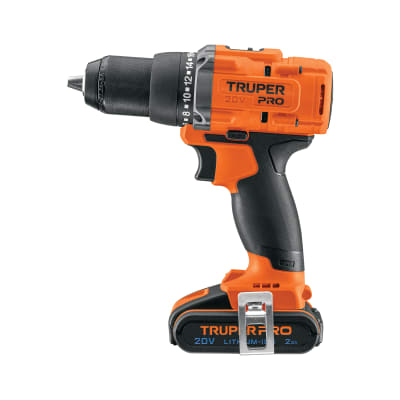 Taladro Atornillador 20V + 1 Bateria 2Ah + Cargador Truper